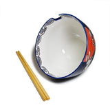 Ceramic Bowl 24 oz (SF56-NRB), Leaning interior view