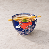 Ceramic Bowl 24 oz (SF56-NRB), Mushroom noodle soup with safer framing