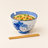 Ceramic Bowl 24 oz (SF56-WV), Vegetable egg fried rice with safer framing
