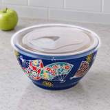 7″ Ceramic Bowl with Lid — 42 oz, Closed lid context