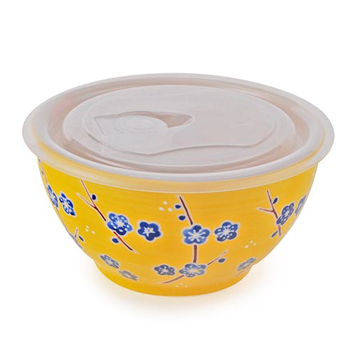 7″ Ceramic Bowl with Lid — 42 oz, Closed product view