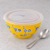 7″ Ceramic Bowl with Lid — 42 oz, Closed lid context
