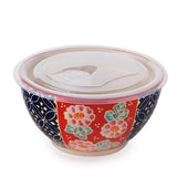 7″ Ceramic Bowl with Lid — 42 oz, Closed product view