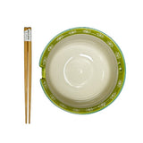 Empty bowl and chopstick openings