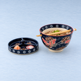 Ceramic Bowl 20 oz (SFC1-5109), Cold soba with ginger and radish