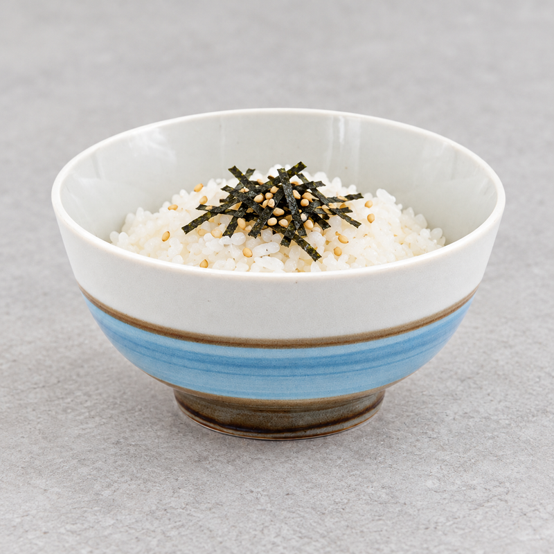 White, Sky Blue & Brown Rice Bowl — 10 fl. oz.
