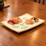 SP2611-N serving presentation on the original patterned ceramic plate