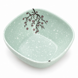 Melamine Square Bowl 4-3/8" x 4-3/8", Plum Blossom, Actual higher plum-blossom interior