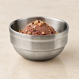 Satin Stainless Steel Dessert Bowl (Vacuum), 4.15"D*2"H, Serving example