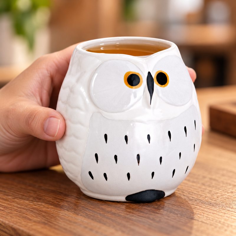 TC1-W teacup held during tea service