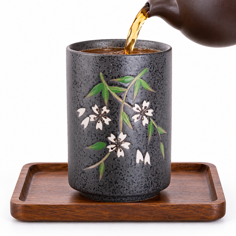 TCC22 teacup being filled with tea