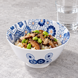 Ceramic Bowl — 15 fl. oz., Mushroom and edamame rice service