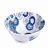 Ceramic Bowl — 15 fl. oz., Floral interior angle