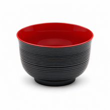 Lacquer Miso Soup Bowl , Red, Product view