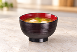 Ribbed bowl with miso soup