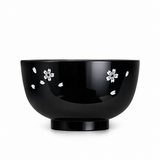 Lacquer / Plastic Bowl 13 oz (WF205-B), Black sakura bowl product view