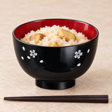 Lacquer / Plastic Bowl 13 oz (WF205-B), Chestnut rice service