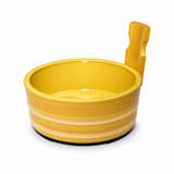 Lacquer Udon Bucket 30 oz (WO-69UNH), Angled handled-bowl product view