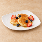 World Bell White Melamine Square Plate. Alternative serving suggestion.