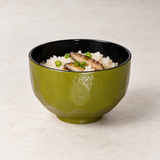 Lacquer Bowl 19 oz (WT55-GR), Mushroom rice service