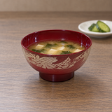 Lacquer Miso Soup Bowl, Red, Miso soup serving