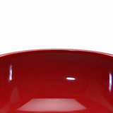 Lacquer Miso Soup Bowl, Red, Red lacquer rim and interior finish