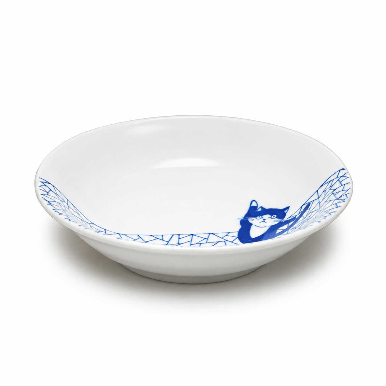 Ceramic Bowl — 8 fl. oz., Low angled studio product view