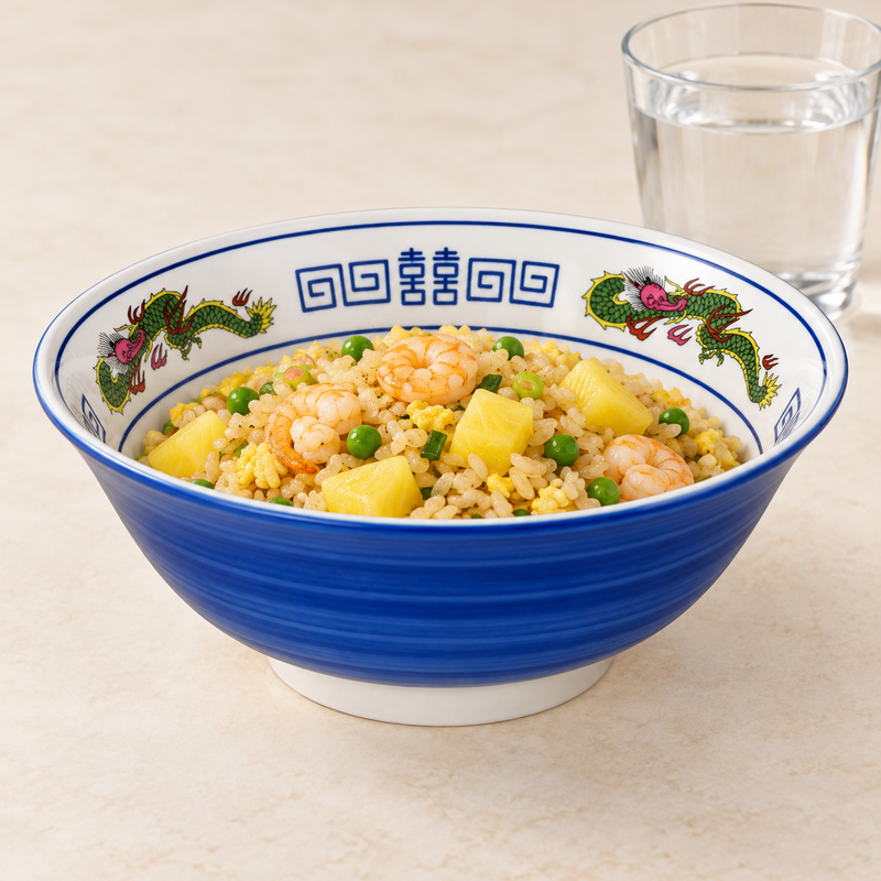 8 in Blue Dragon Ceramic Ramen Bowl, 44 oz — YG578-BD