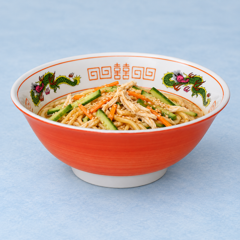 8 in Red Dragon Ceramic Ramen Bowl, 44 oz — YG578-RD