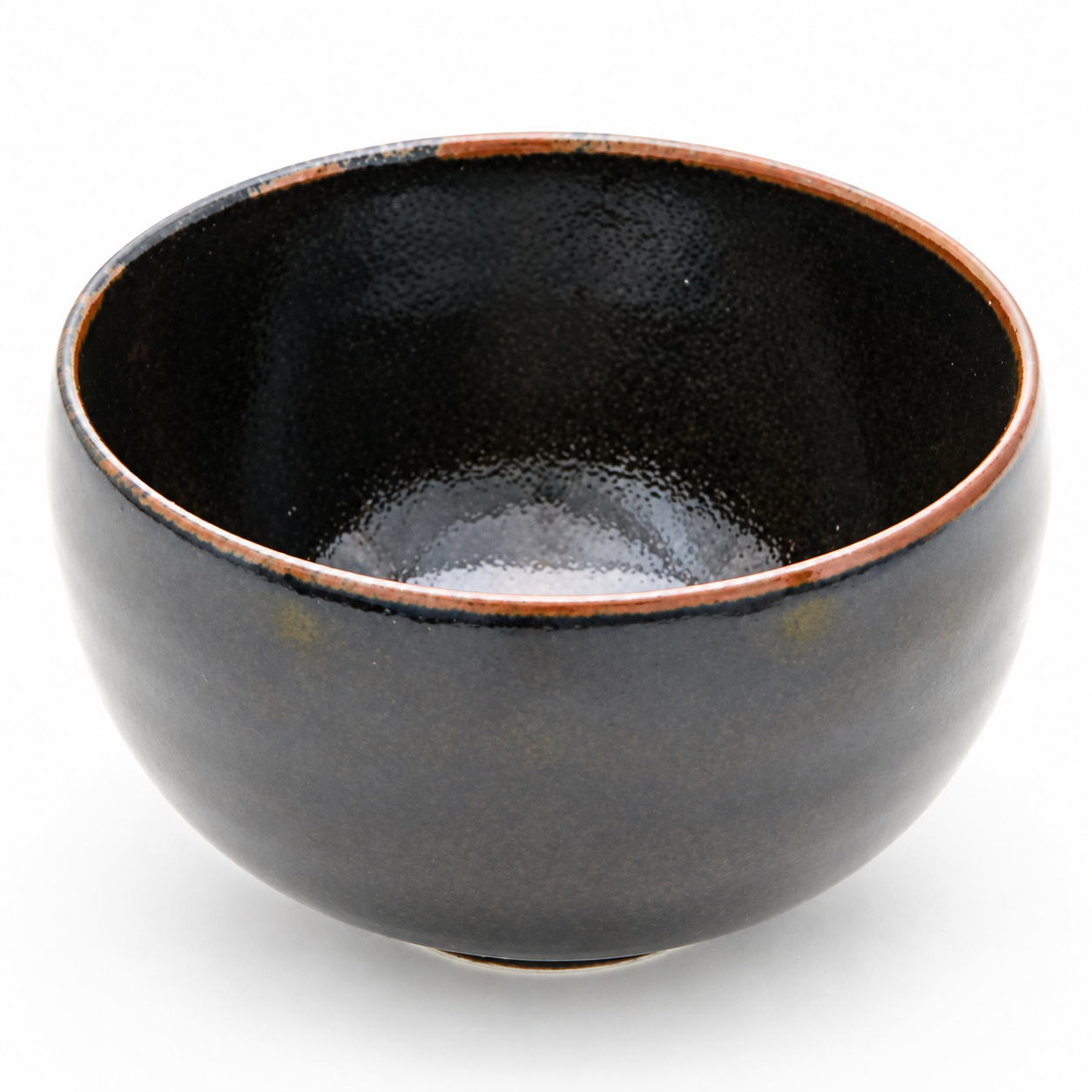 Round Rice Bowl 4", Black, Black rice bowl product view
