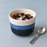 4" D x 3" H Ceramic Matcha Bowl (YK536-NB), Styled view