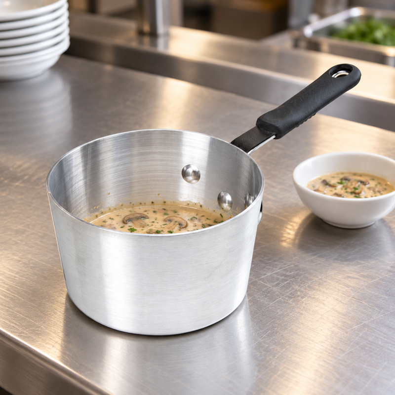 2.75 Qt Aluminum Sauce Pan with Bakelite Handle — Keep smaller sauces together