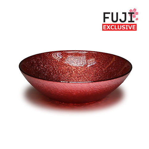 Glass Bowl — 16 fl. oz., Gold, Red