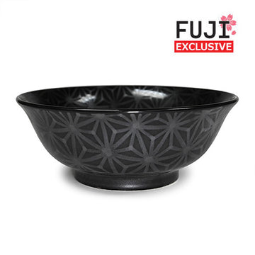 Ceramic Ramen Bowl — 42 fl. oz., Black, Silver