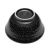 Ceramic Soup Bowl — 18 fl. oz., Black, Silver