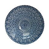 Glass Bowl — 15 fl. oz., Blue, Silver