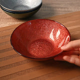 Glass Bowl — 16 fl. oz., Gold, Red