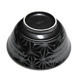 Ceramic Soup Bowl — 18 fl. oz., Black, Silver