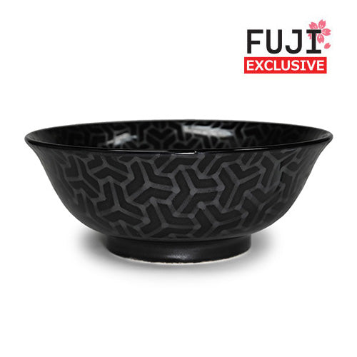 Ceramic Ramen Bowl — 42 fl. oz., Black, Silver