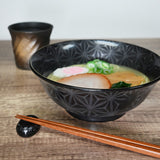 Ceramic Ramen Bowl — 42 fl. oz., Black, Silver
