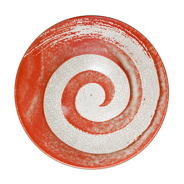 Ceramic Noodle Bowl — 50 fl. oz., Red