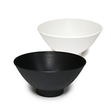 Plastic Soup Bowl — 12 fl. oz., Black, White