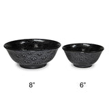 Ceramic Ramen Bowl — 42 fl. oz., Black, Silver