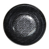 Ceramic Ramen Bowl — 42 fl. oz., Black, Silver