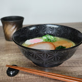 Ceramic Ramen Bowl — 42 fl. oz., Black, Silver