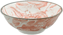 7½ in Red Dragon Ceramic Noodle Bowl, 30 oz — KN573-DR