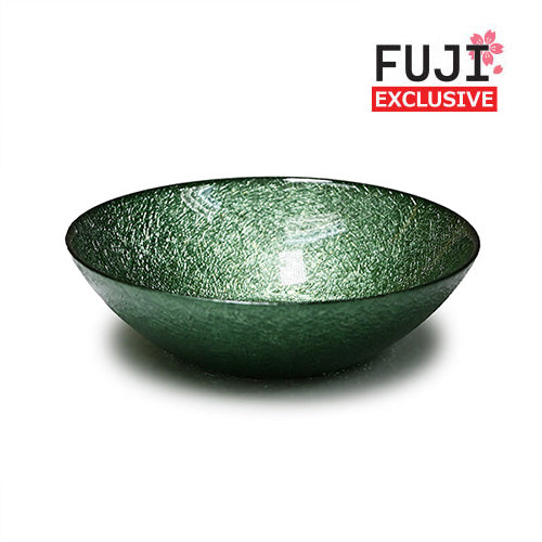Glass Bowl — 16 fl. oz., Gold, Green