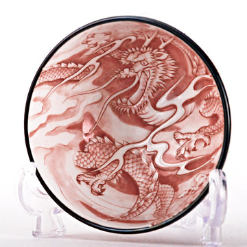 Ceramic Rice Bowl — 9 fl. oz., Red