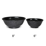 Ceramic Ramen Bowl — 42 fl. oz., Black, Silver