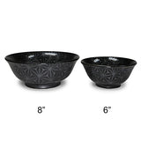 Ceramic Ramen Bowl — 42 fl. oz., Black, Silver